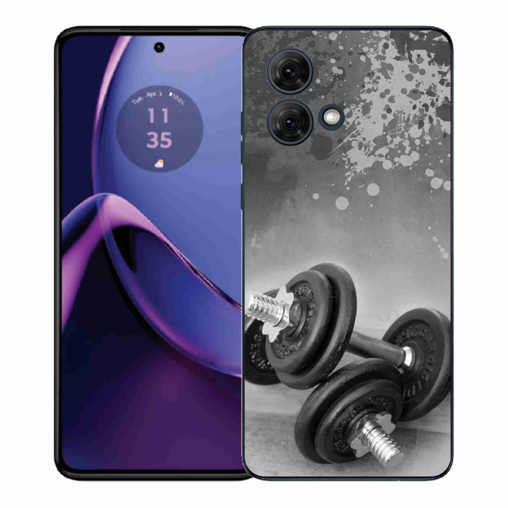 Gélový kryt mmCase na Motorola Moto G84 5G - činky 1