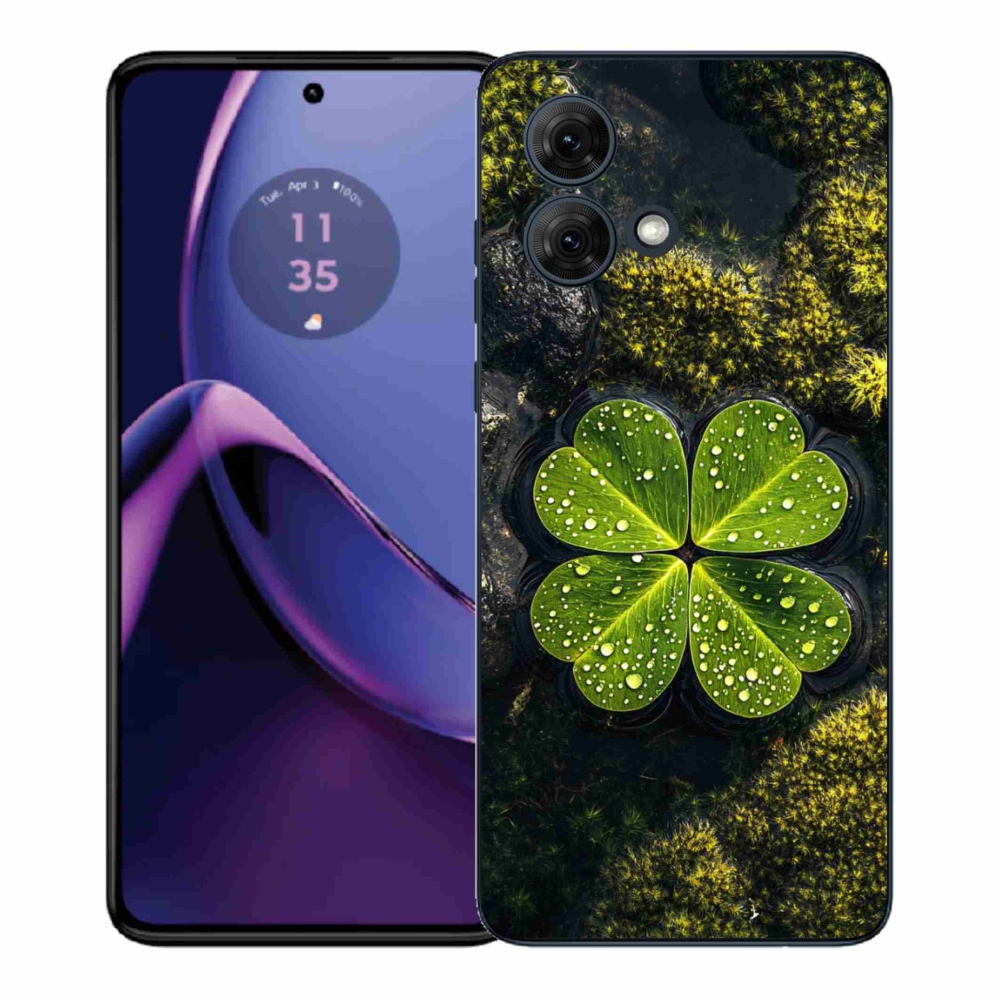 Gélový kryt mmCase na Motorola Moto G84 5G - štvorlístok