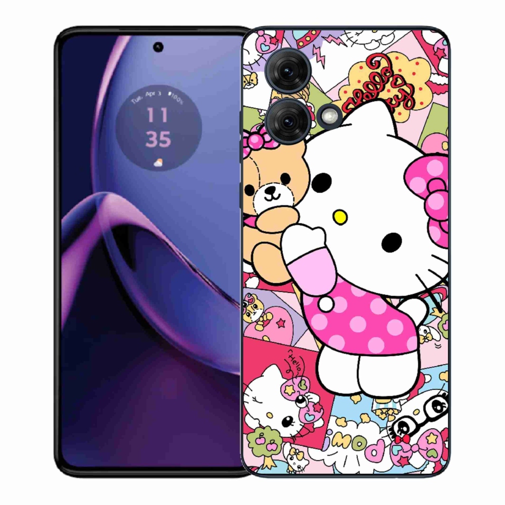 Gélový kryt mmCase na Motorola Moto G84 5G - cute kitty