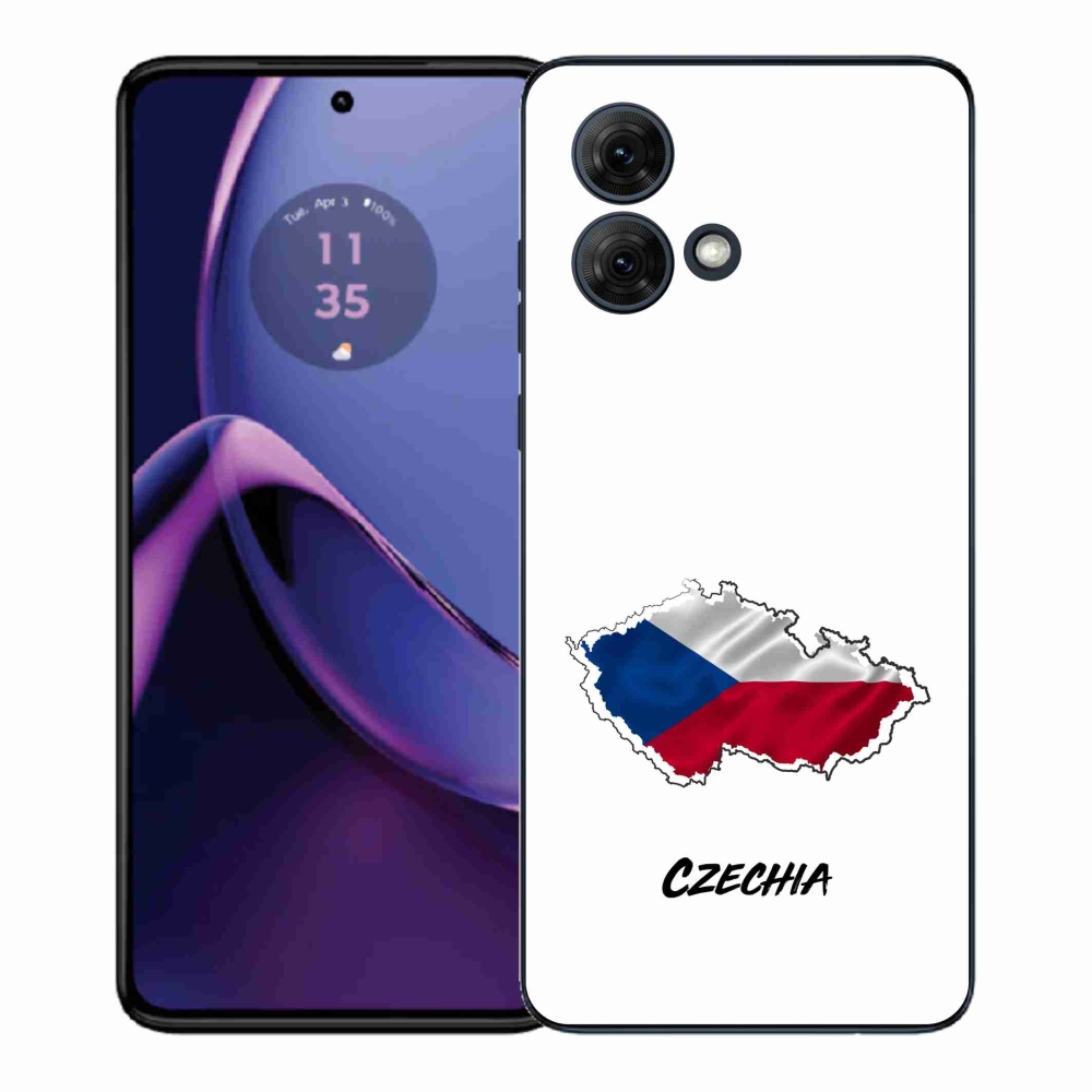 Gélový kryt mmCase na Motorola Moto G84 5G - Czechia biele pozadie