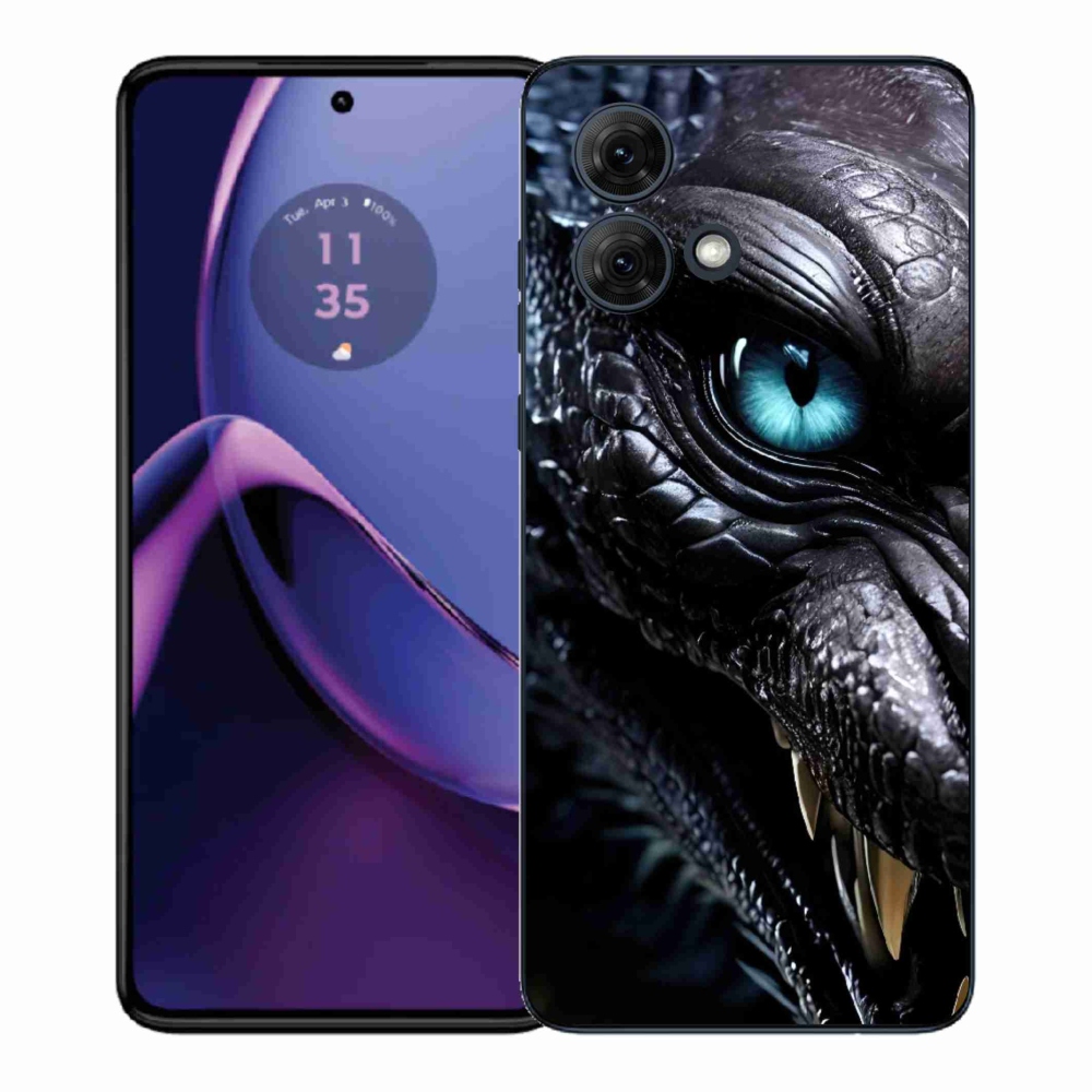 Gélový kryt mmCase na Motorola Moto G84 5G - dračí pohľad
