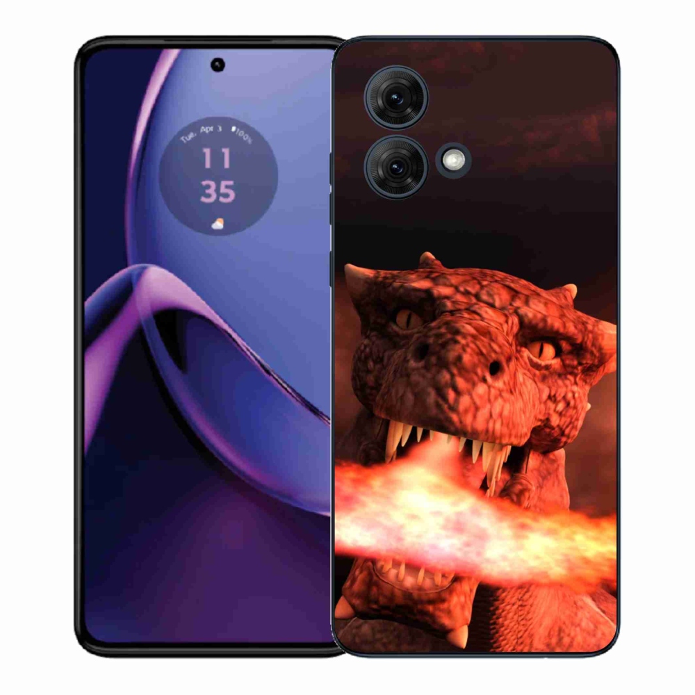 Gélový kryt mmCase na Motorola Moto G84 5G - drak