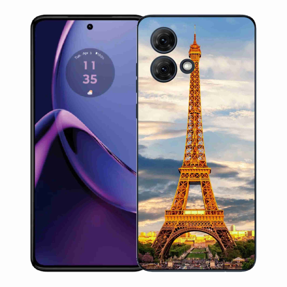 Gélový kryt mmCase na Motorola Moto G84 5G - eiffelova veža 3