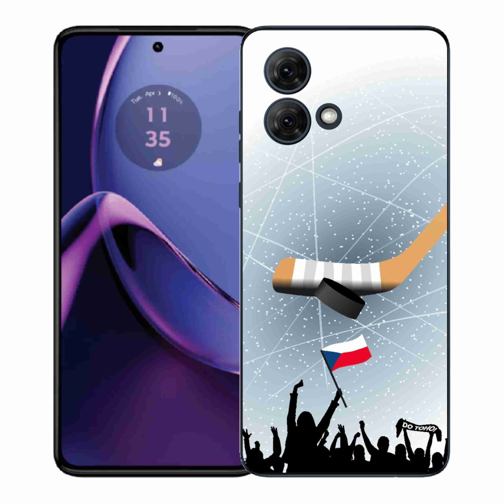 Gélový kryt mmCase na Motorola Moto G84 5G - fanúšikovia hokeja