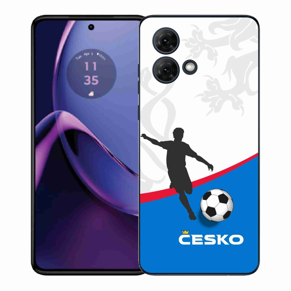 Gélový kryt mmCase na Motorola Moto G84 5G - futbal Česko 1