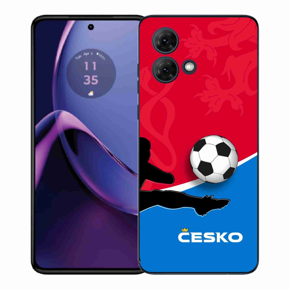 Gélový kryt mmCase na Motorola Moto G84 5G - futbal Česko 2