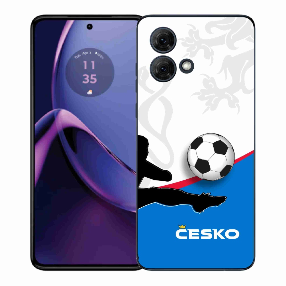 Gélový kryt mmCase na Motorola Moto G84 5G - futbal Česko 3