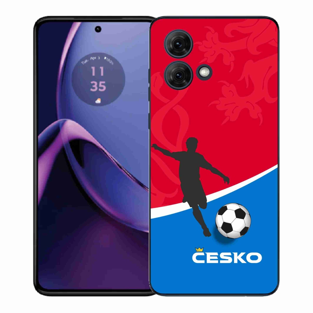 Gélový kryt mmCase na Motorola Moto G84 5G - futbal Česko