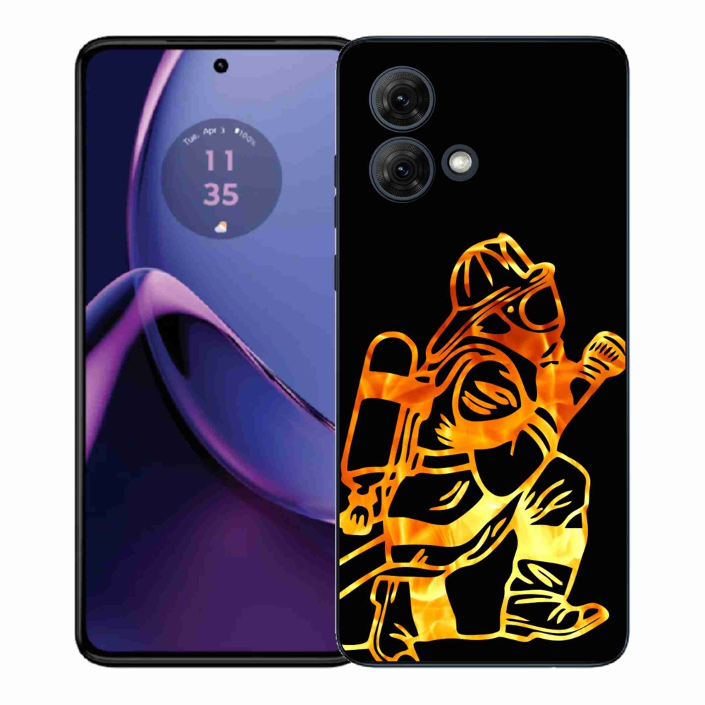 Gélový kryt mmCase na Motorola Moto G84 5G - hasič 1