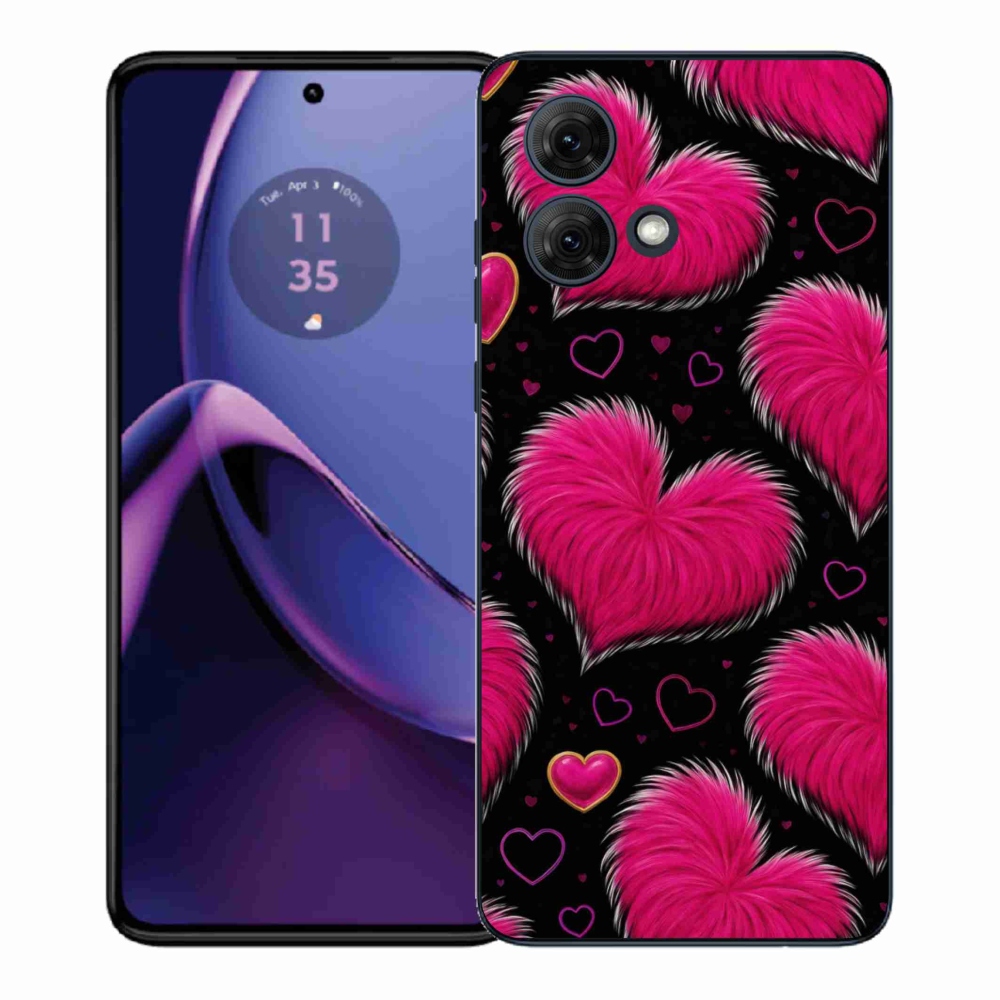 Gélový kryt mmCase na Motorola Moto G84 5G - hebké srdce