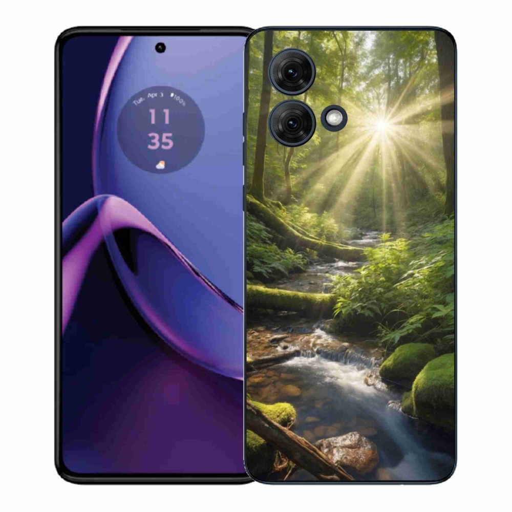 Gélový kryt mmCase na Motorola Moto G84 5G - hlbina lesa