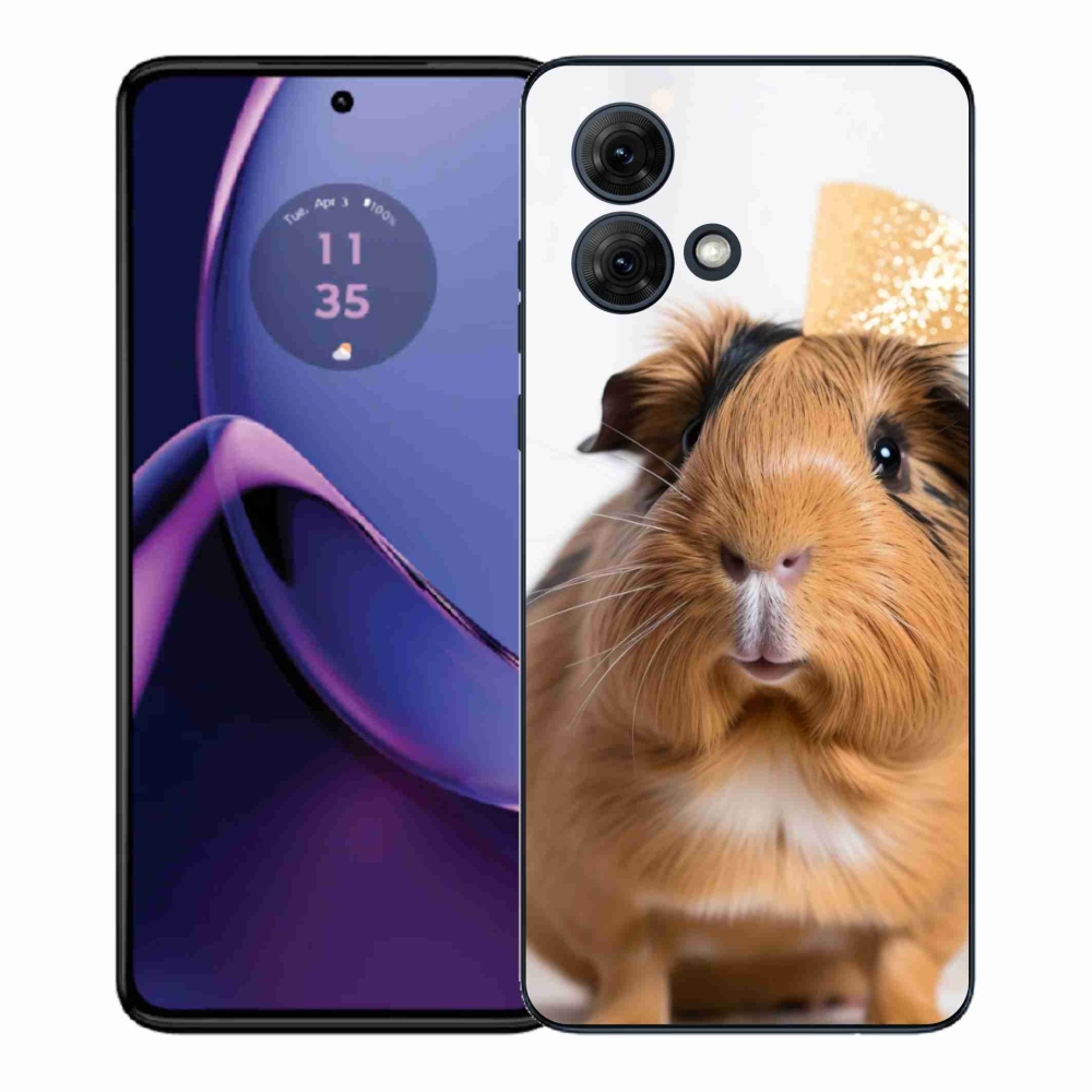 Gélový kryt mmCase na Motorola Moto G84 5G - hnedé morča