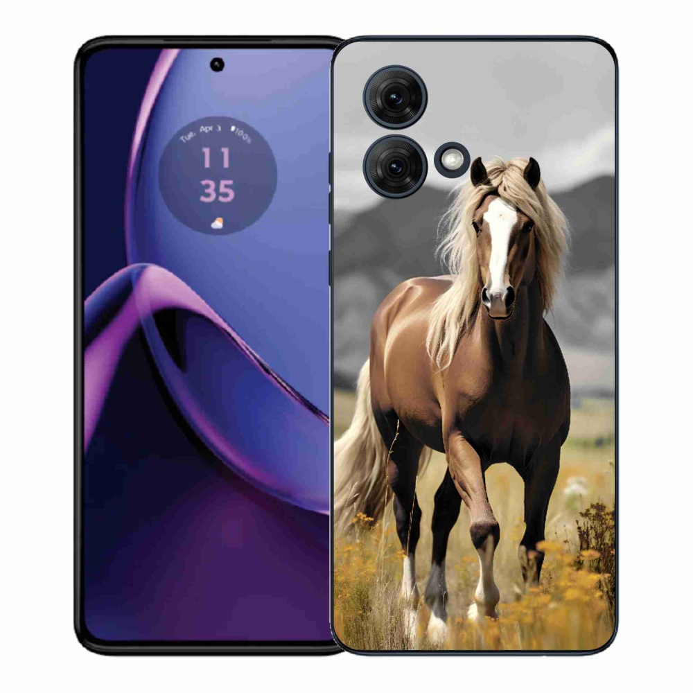 Gélový kryt mmCase na Motorola Moto G84 5G - hnedý kôň 1