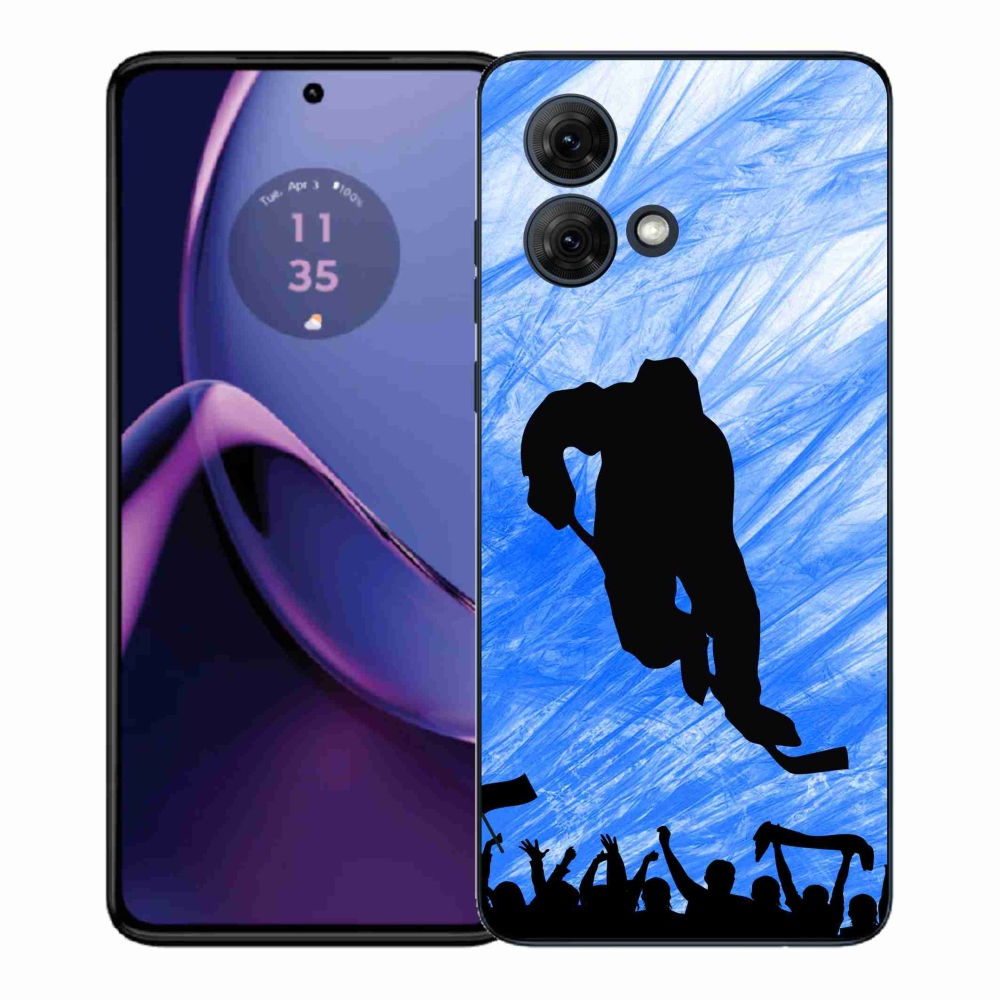 Gélový kryt mmCase na Motorola Moto G84 5G - hokejový hráč