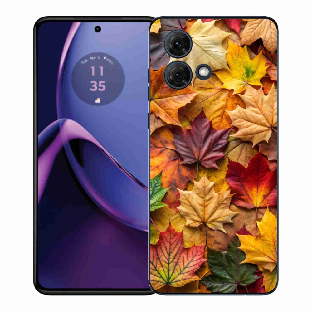 Gélový kryt mmCase na Motorola Moto G84 5G - javorové listy 2