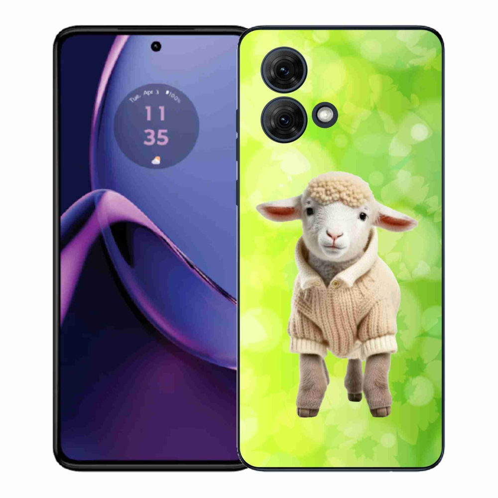 Gélový kryt mmCase na Motorola Moto G84 5G - jahňa vo svetri