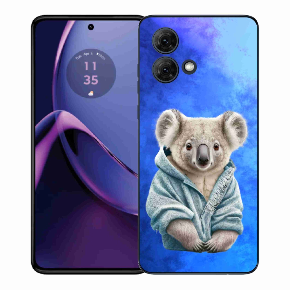 Gélový kryt mmCase na Motorola Moto G84 5G - koala vo svetri
