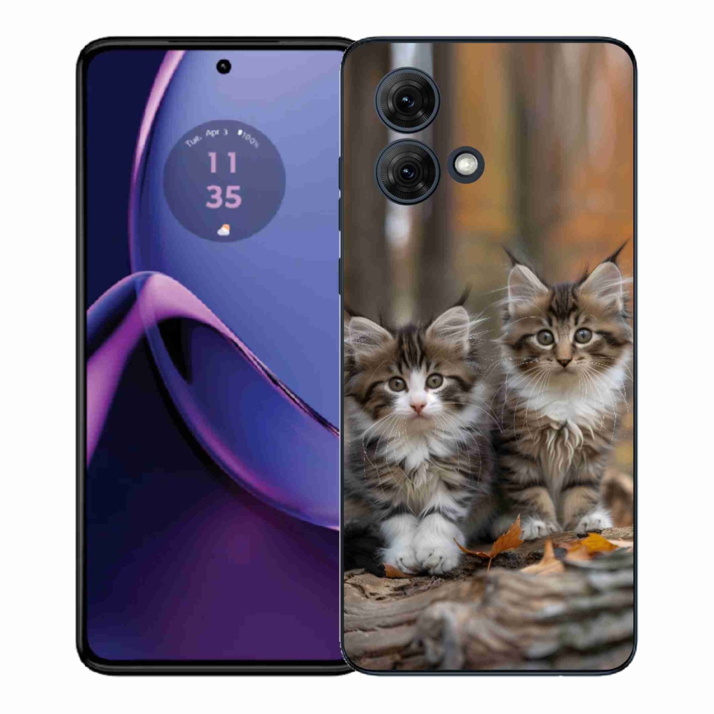 Gélový kryt mmCase na Motorola Moto G84 5G - mačacie duo 3
