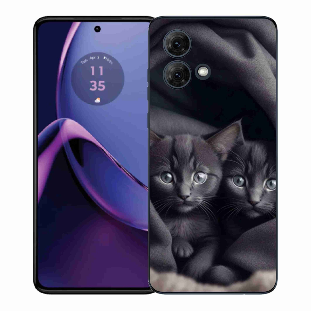 Gélový kryt mmCase na Motorola Moto G84 5G - mačacie duo