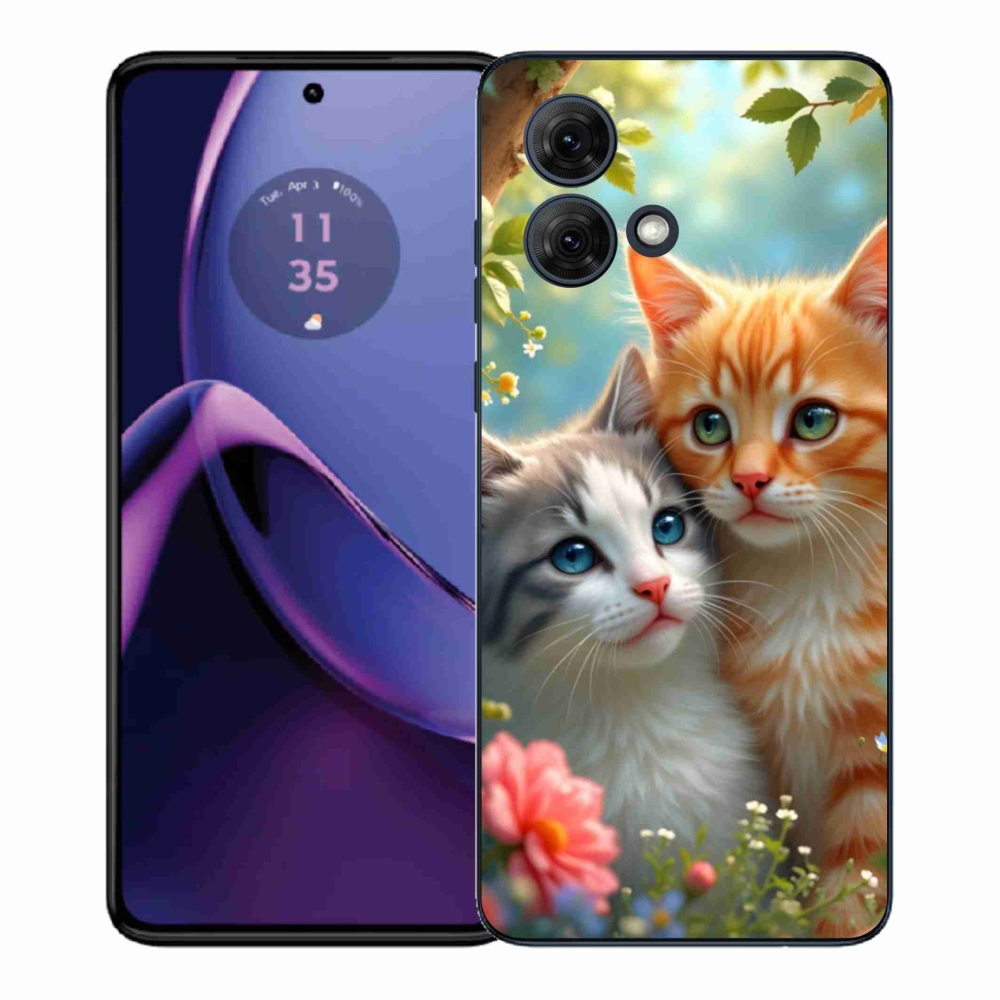 Gélový kryt mmCase na Motorola Moto G84 5G - mačacia láska 2