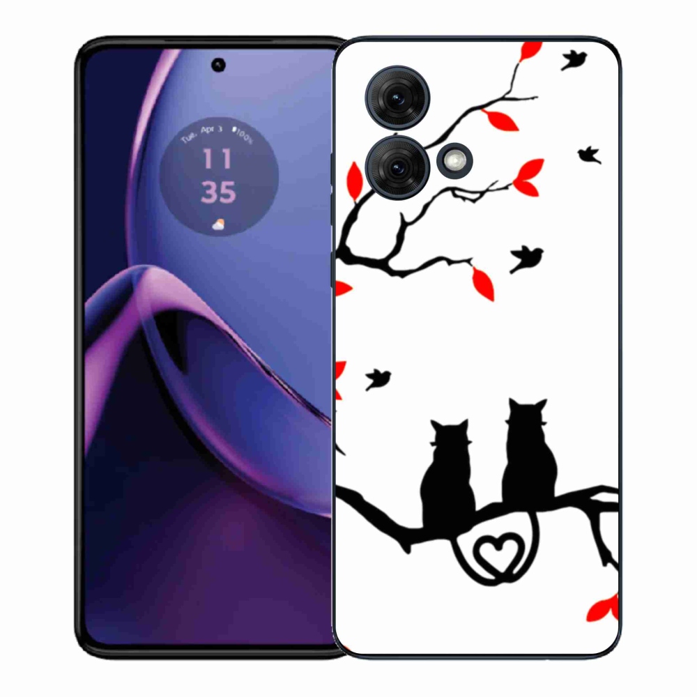 Gélový kryt mmCase na Motorola Moto G84 5G - mačacia láska
