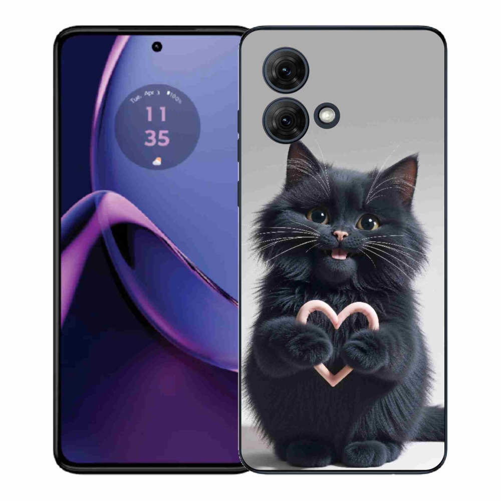 Gélový kryt mmCase na Motorola Moto G84 5G - mačacia láska 3