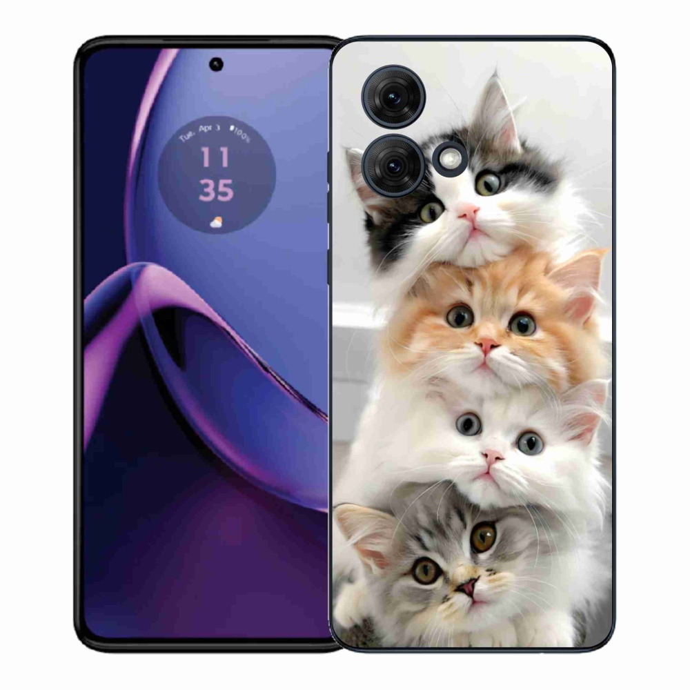 Gélový kryt mmCase na Motorola Moto G84 5G - mačacia partia