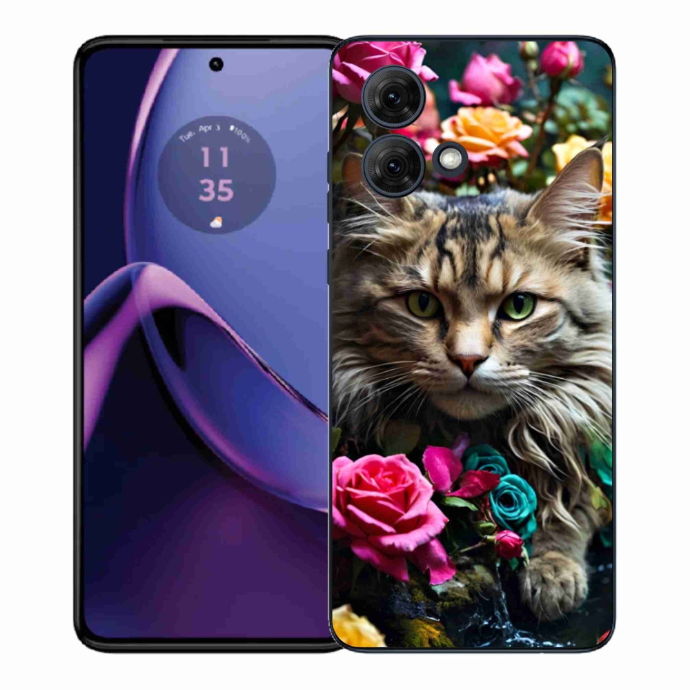 Gélový kryt mmCase na Motorola Moto G84 5G - mačacie pohľad 2