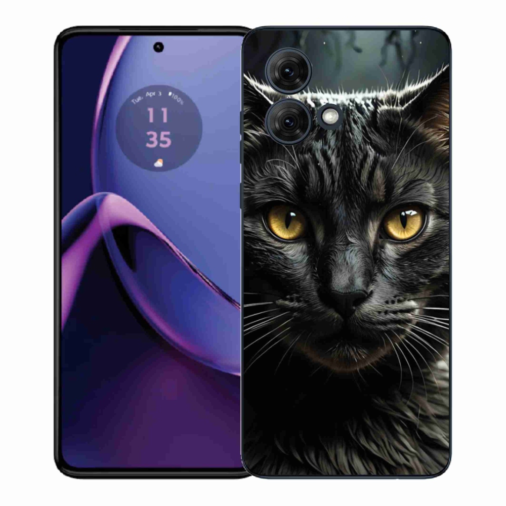 Gélový kryt mmCase na Motorola Moto G84 5G - mačacie pohľad 3