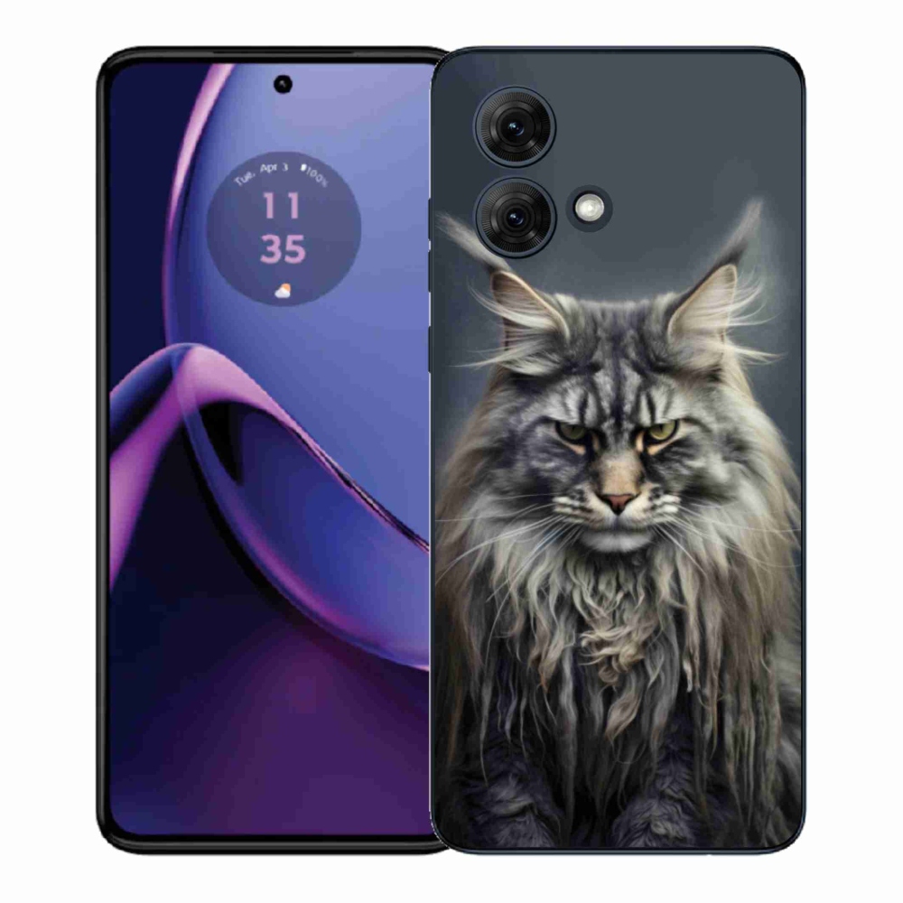 Gélový kryt mmCase na Motorola Moto G84 5G - mačacie pohľad 4