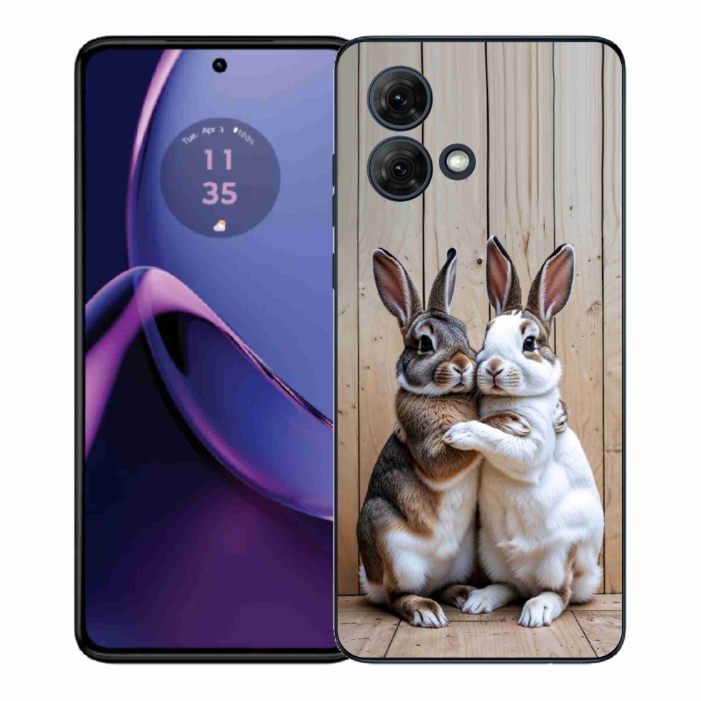 Gélový kryt mmCase na Motorola Moto G84 5G - králičie pár