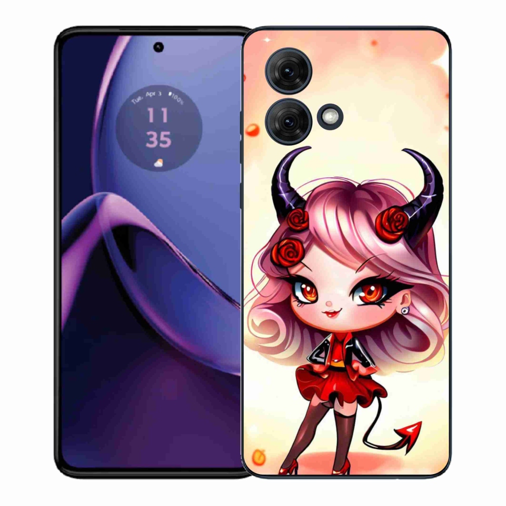Gélový kryt mmCase na Motorola Moto G84 5G - kreslená čertica