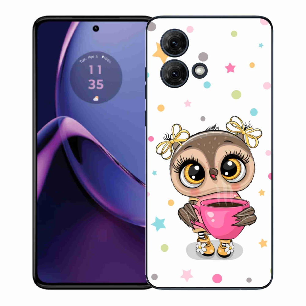 Gélový kryt mmCase na Motorola Moto G84 5G - kreslená sovička