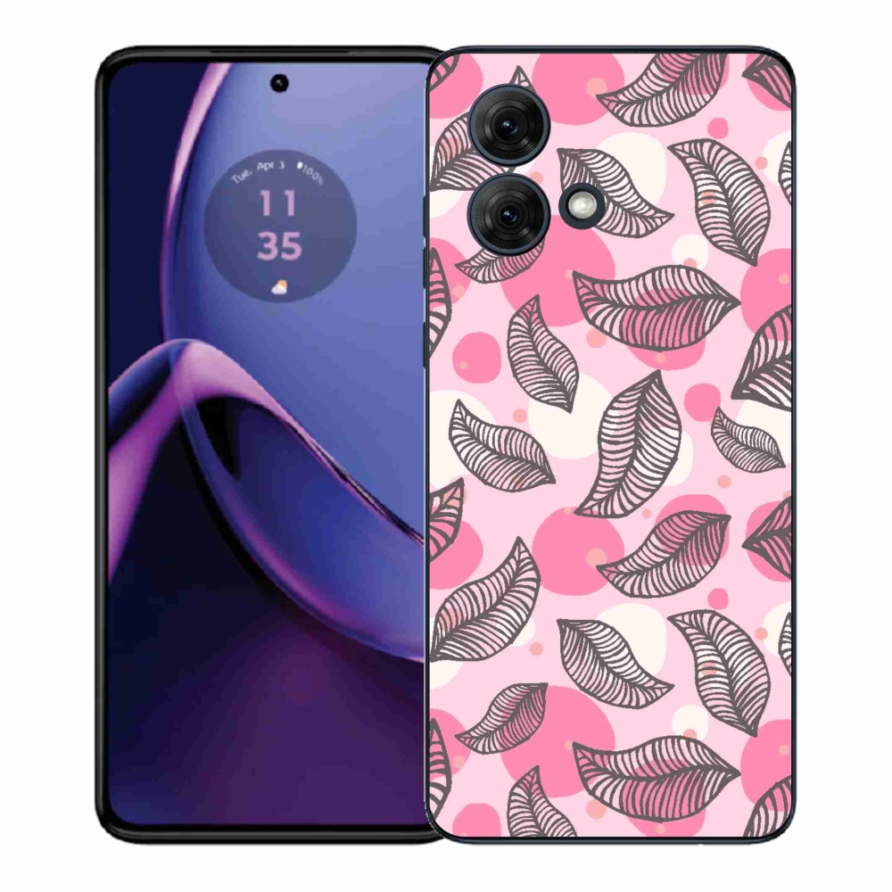 Gélový kryt mmCase na Motorola Moto G84 5G - kreslené padajúce listy