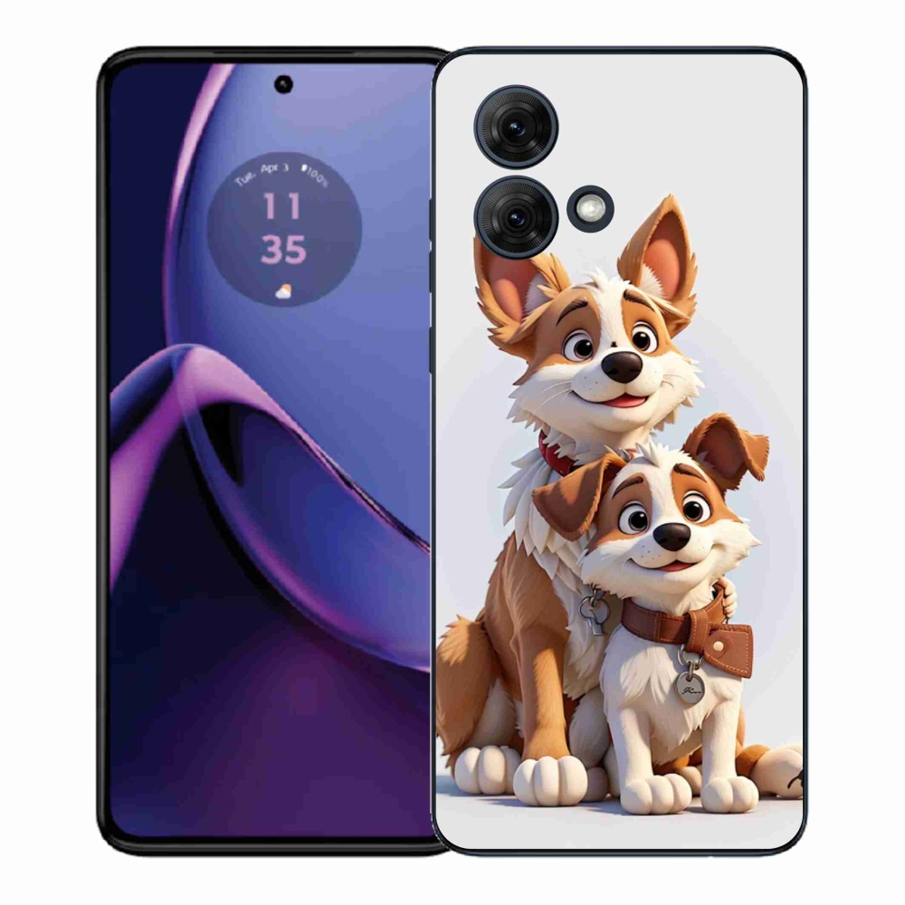 Gélový kryt mmCase na Motorola Moto G84 5G - kreslenie psy