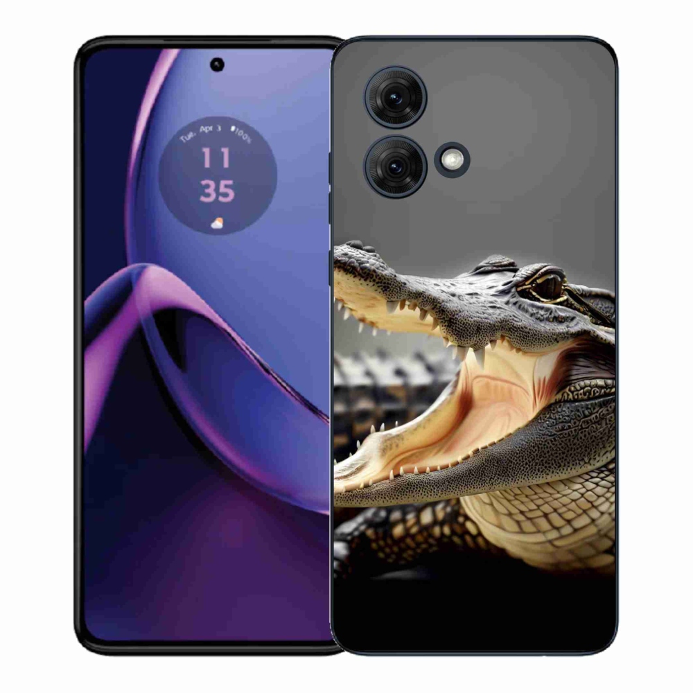 Gélový kryt mmCase na Motorola Moto G84 5G - krokodíl