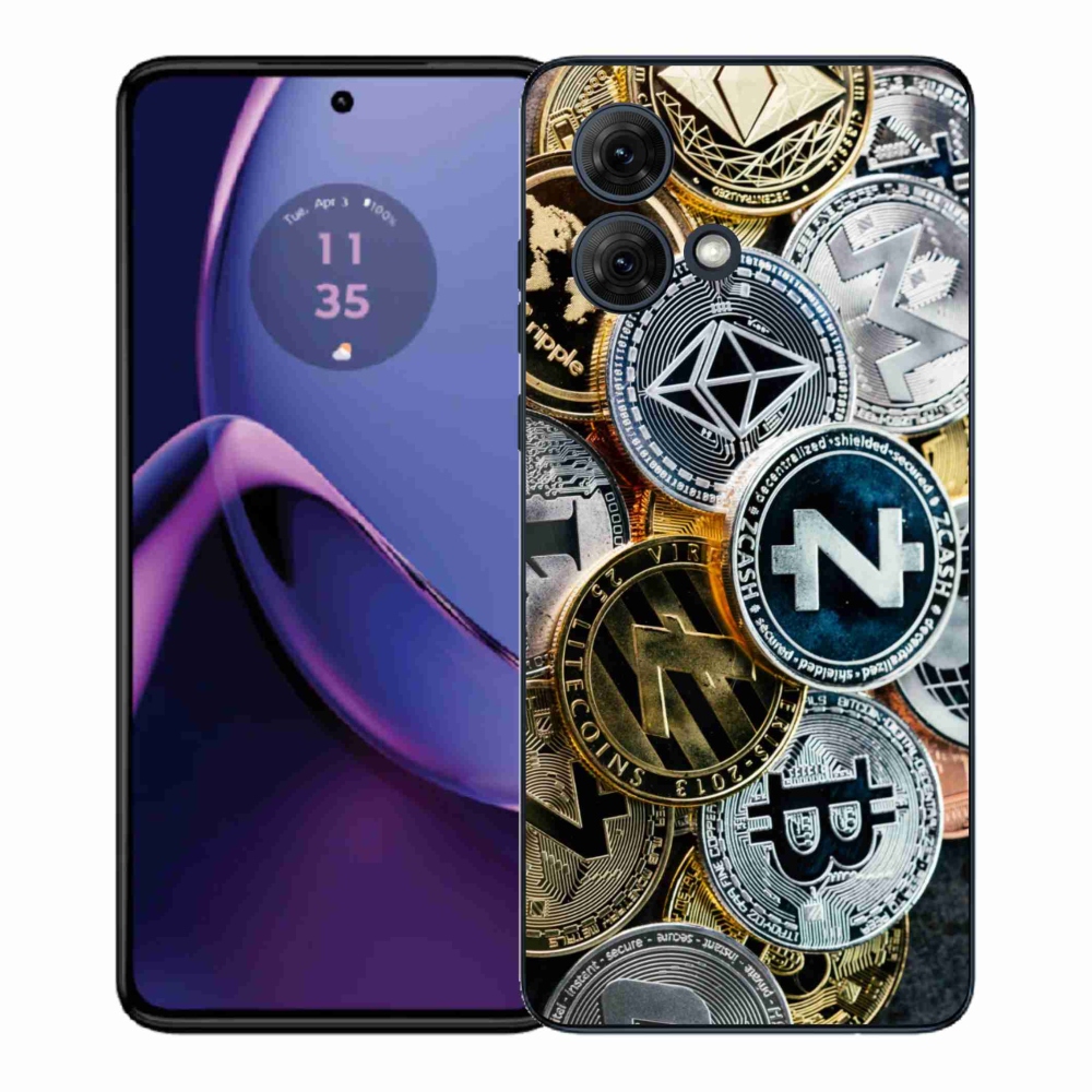 Gélový kryt mmCase na Motorola Moto G84 5G - kryptomeny