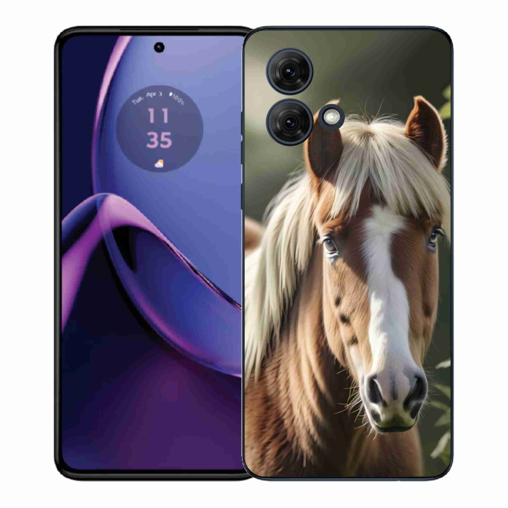 Gélový kryt mmCase na Motorola Moto G84 5G - kôň so svetlou hrivou