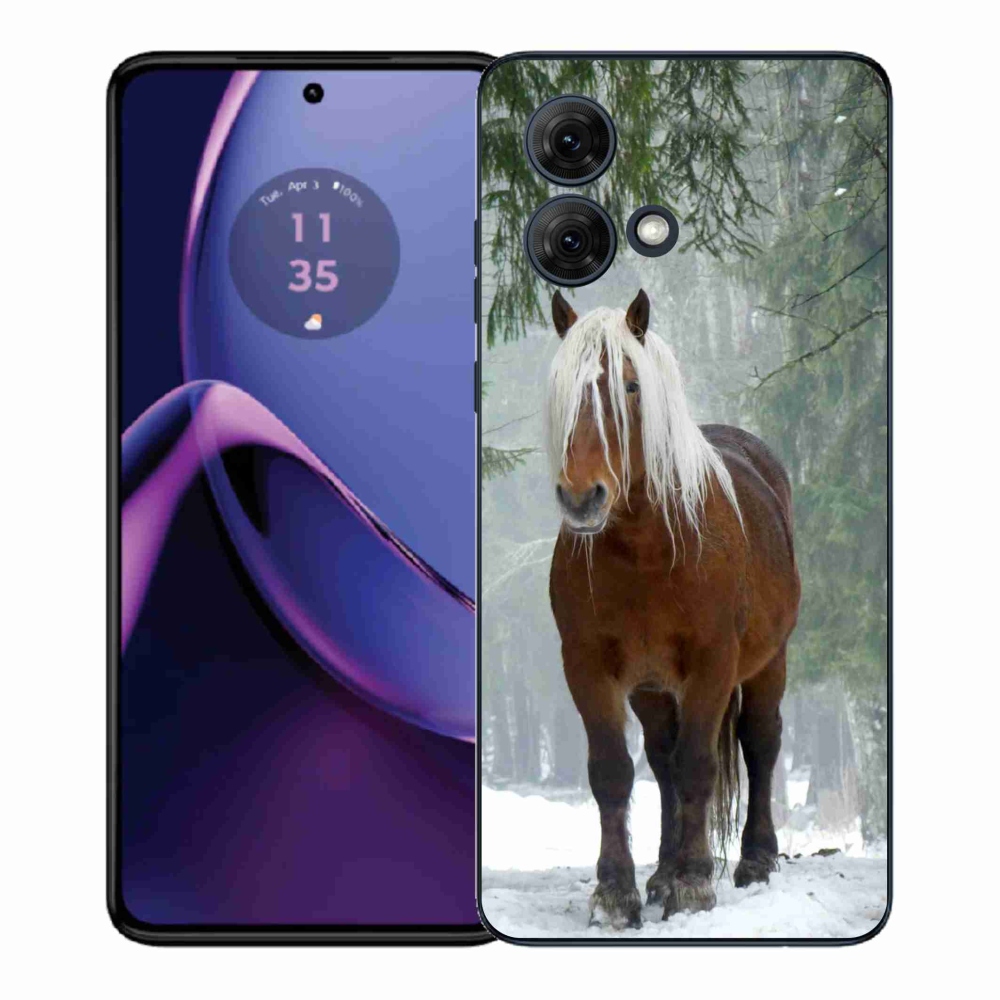 Gélový kryt mmCase na Motorola Moto G84 5G - kôň v lese
