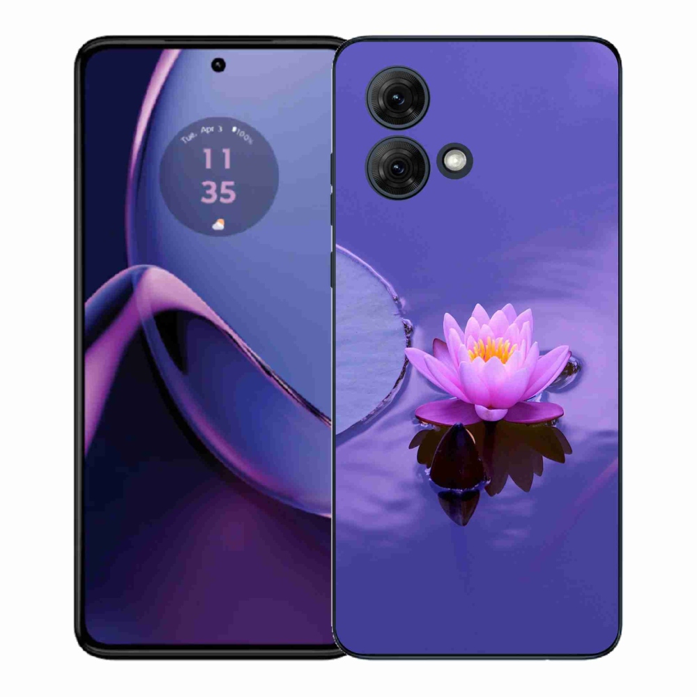 Gélový kryt mmCase na Motorola Moto G84 5G - kvet na hladine