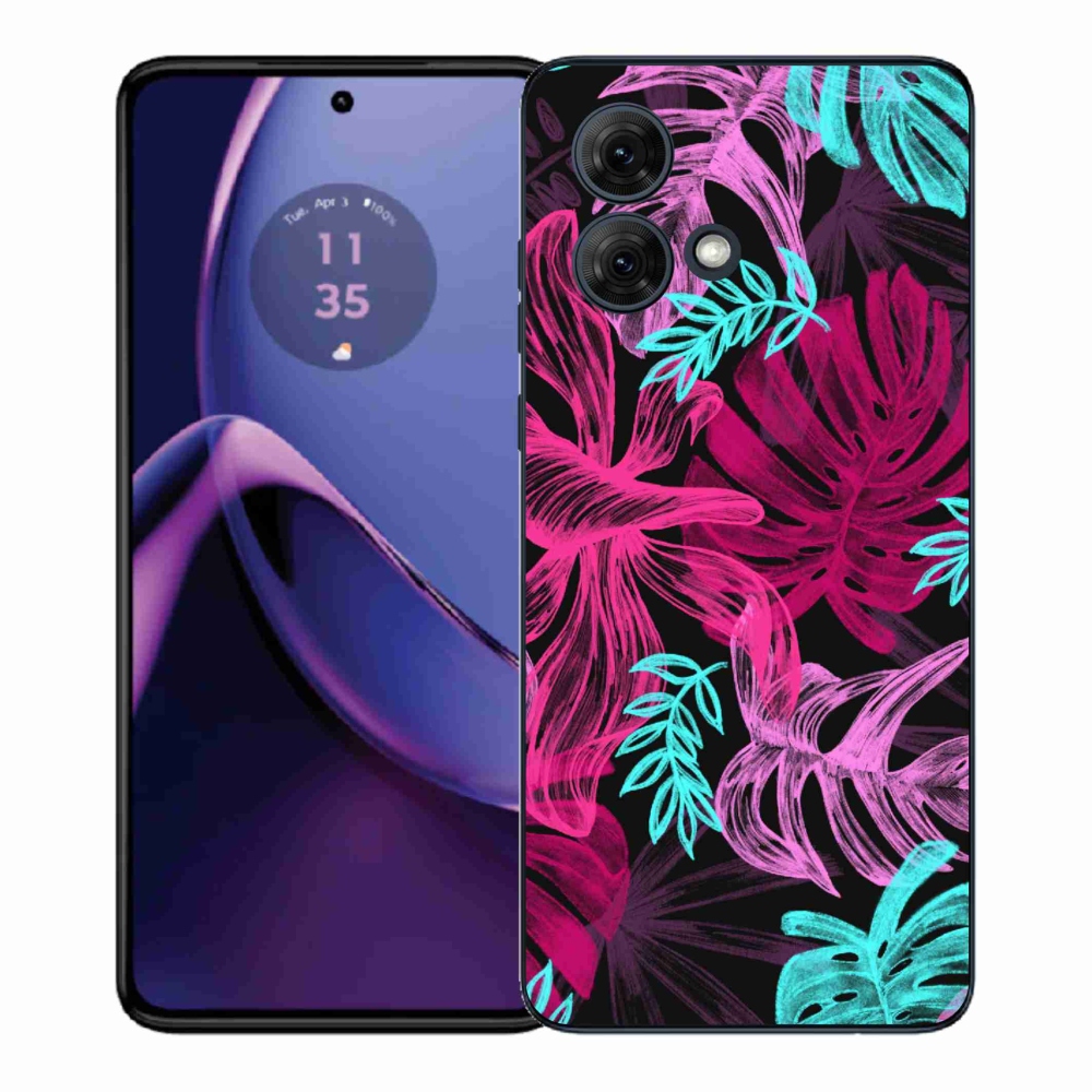 Gélový kryt mmCase na Motorola Moto G84 5G - kvety 1