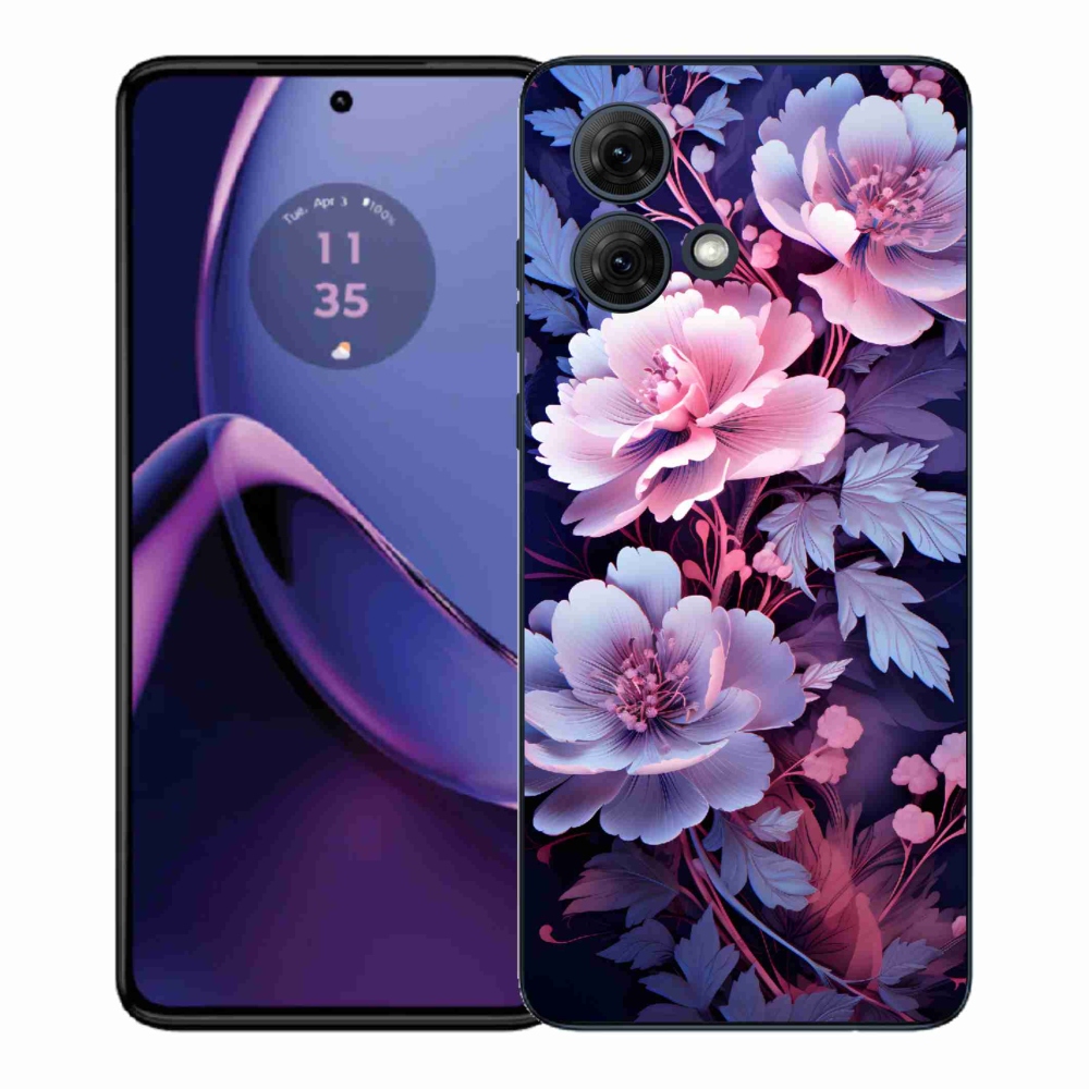 Gélový kryt mmCase na Motorola Moto G84 5G - kvety 11