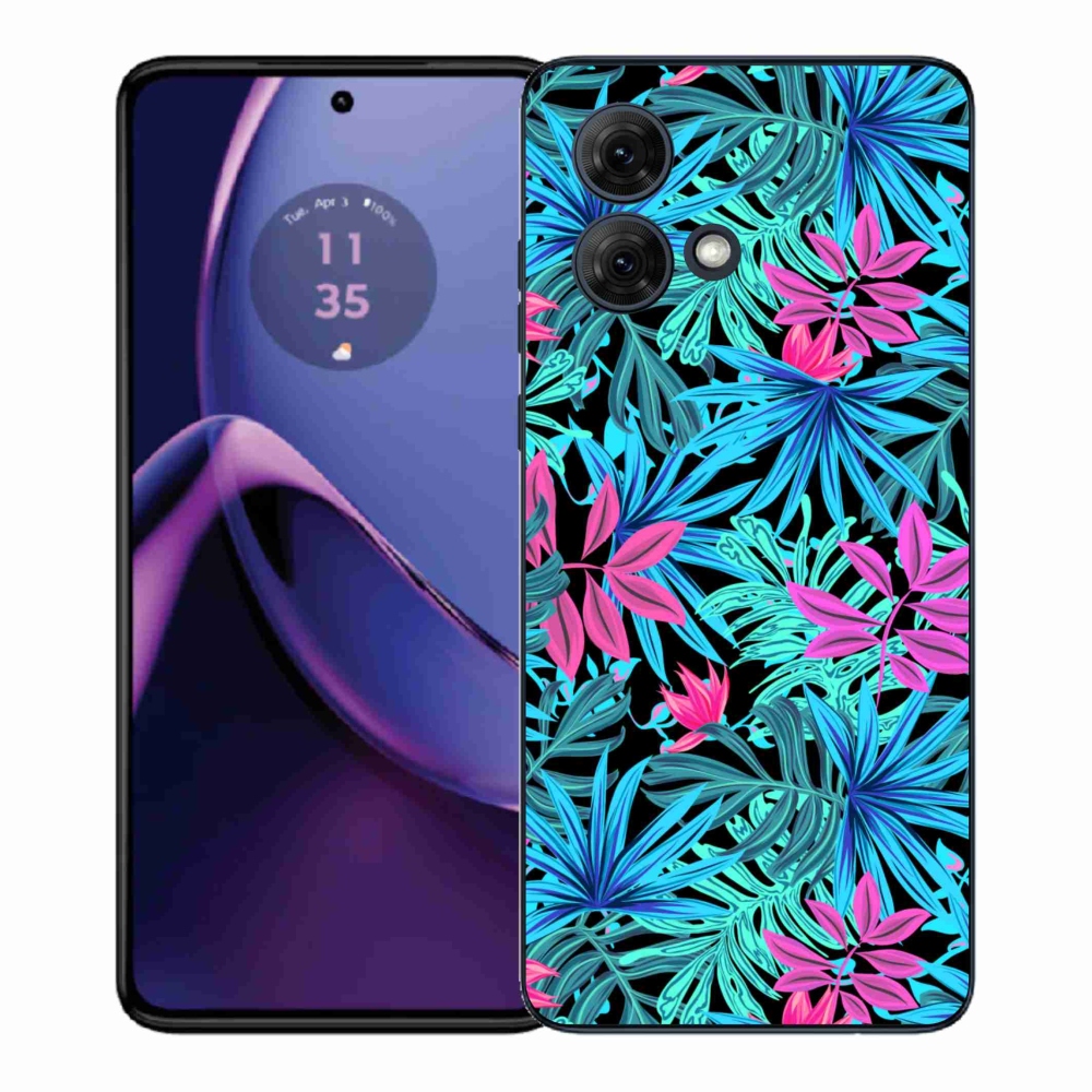 Gélový kryt mmCase na Motorola Moto G84 5G - kvety 3