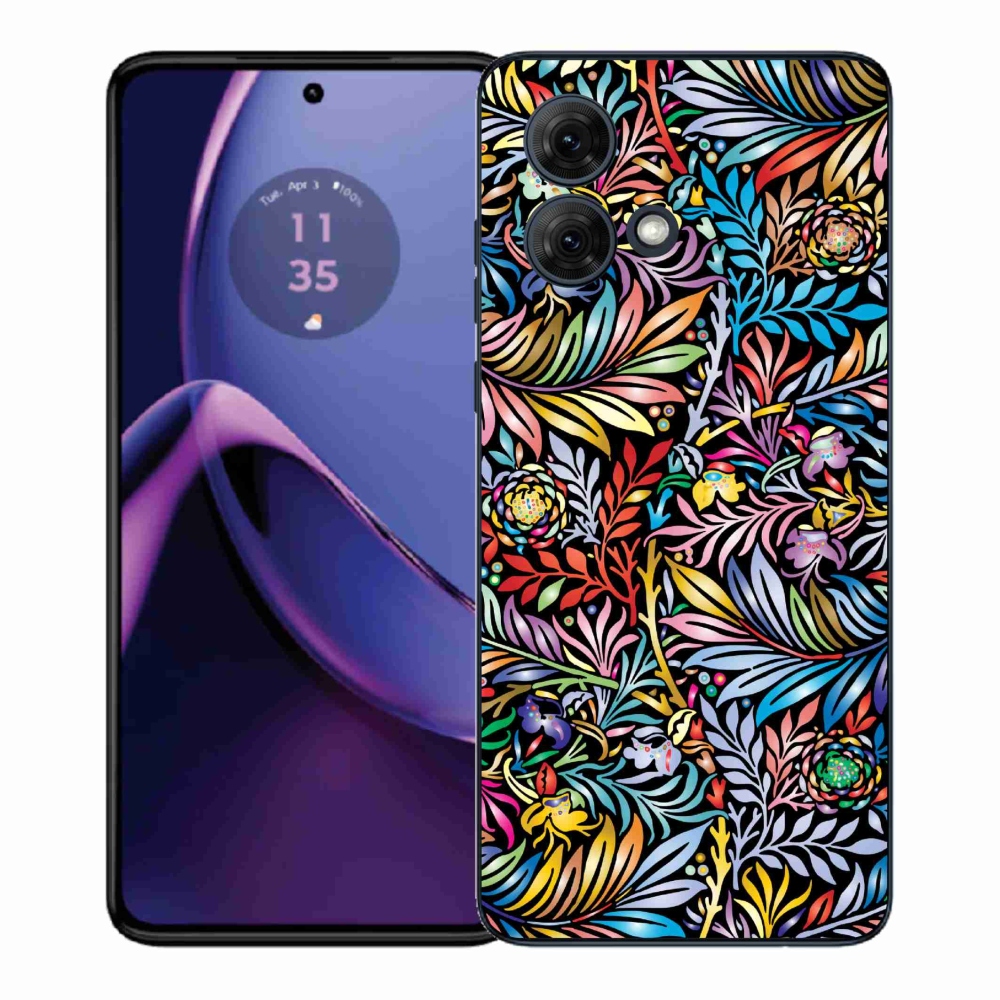 Gélový kryt mmCase na Motorola Moto G84 5G - kvety 5