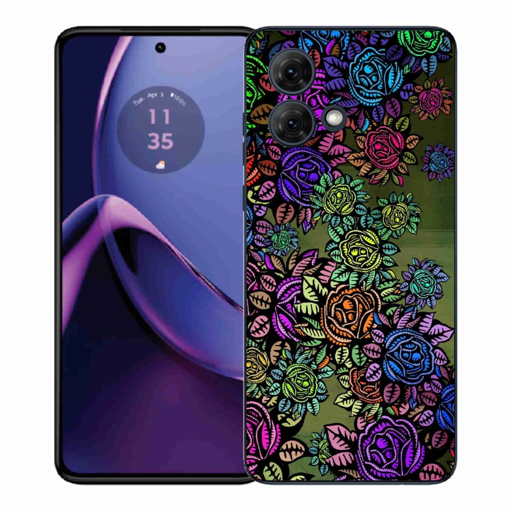 Gélový kryt mmCase na Motorola Moto G84 5G - kvety 6