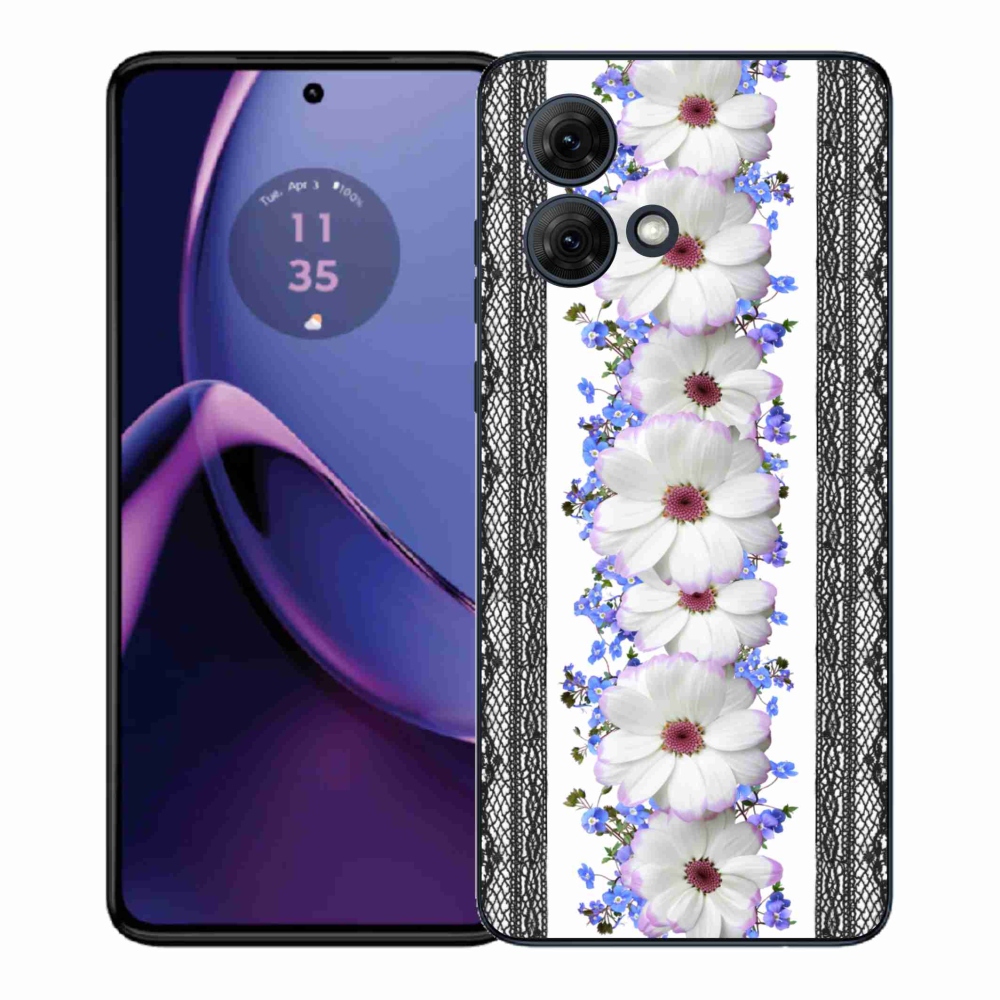 Gélový kryt mmCase na Motorola Moto G84 5G - kvety 8