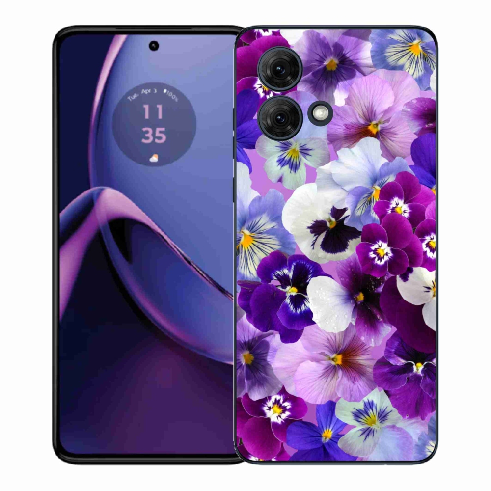 Gélový kryt mmCase na Motorola Moto G84 5G - kvety 9