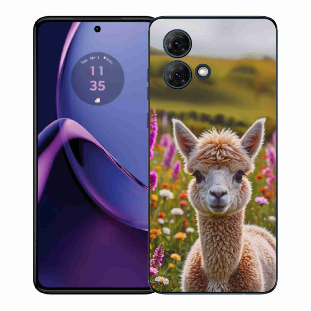 Gélový kryt mmCase na Motorola Moto G84 5G - lama na lúke