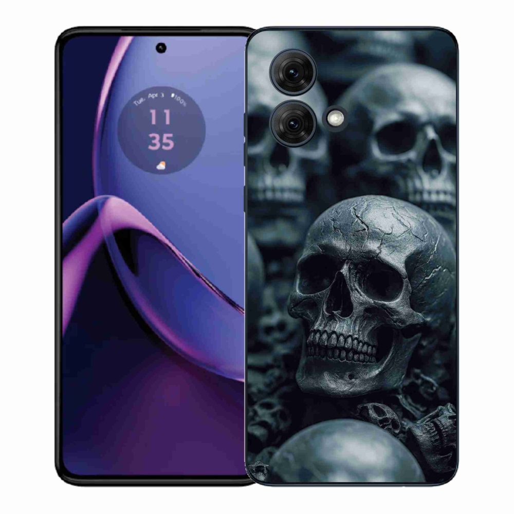 Gélový kryt mmCase na Motorola Moto G84 5G - lebka 2