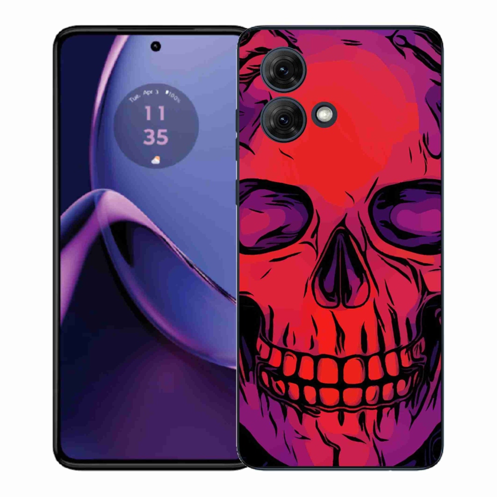 Gélový kryt mmCase na Motorola Moto G84 5G - lebka